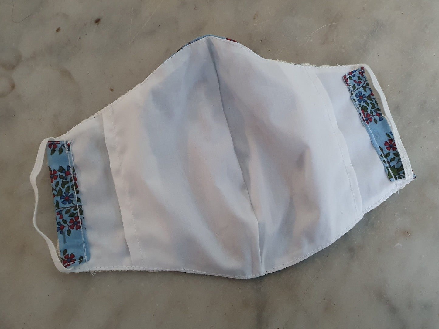 Blue Paisley Lace Mask Set of 2