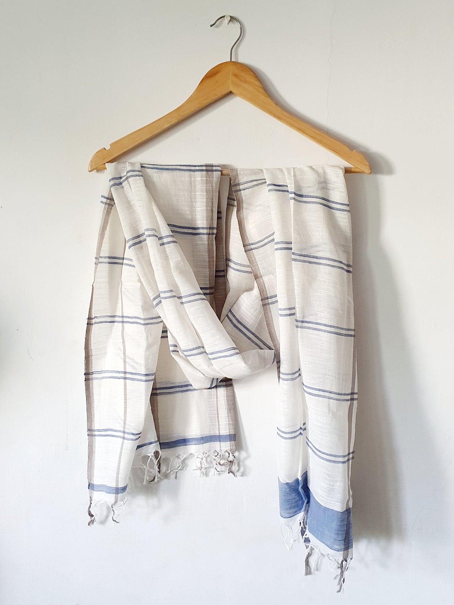 Indigo Line Hand Woven Stoles