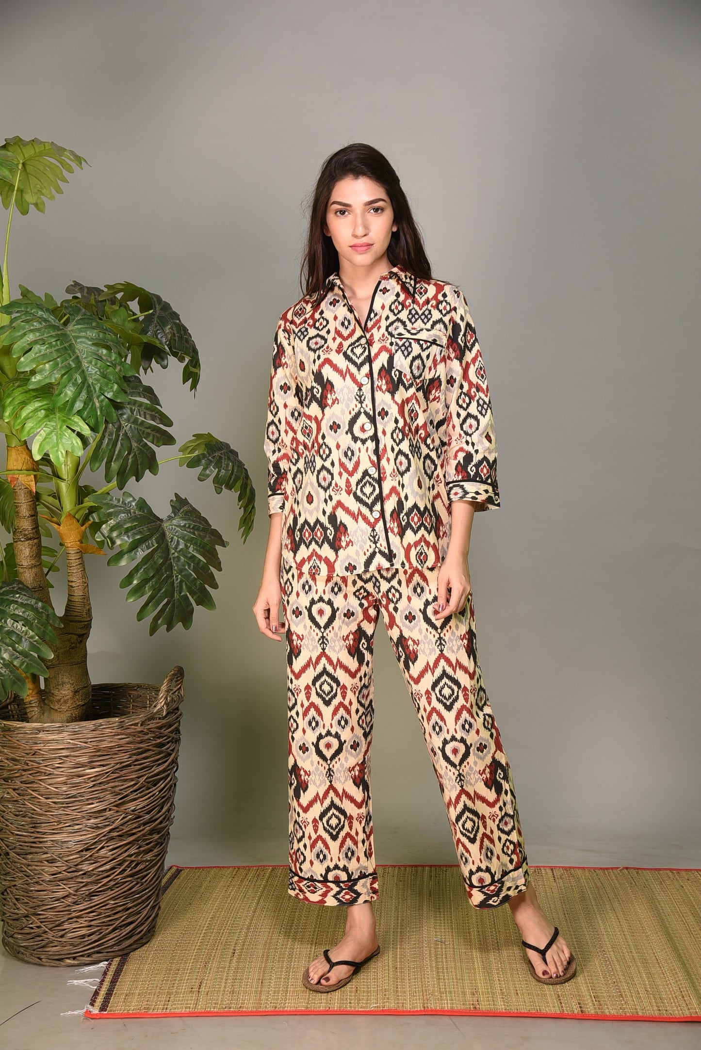 Ikat Print PJ Set