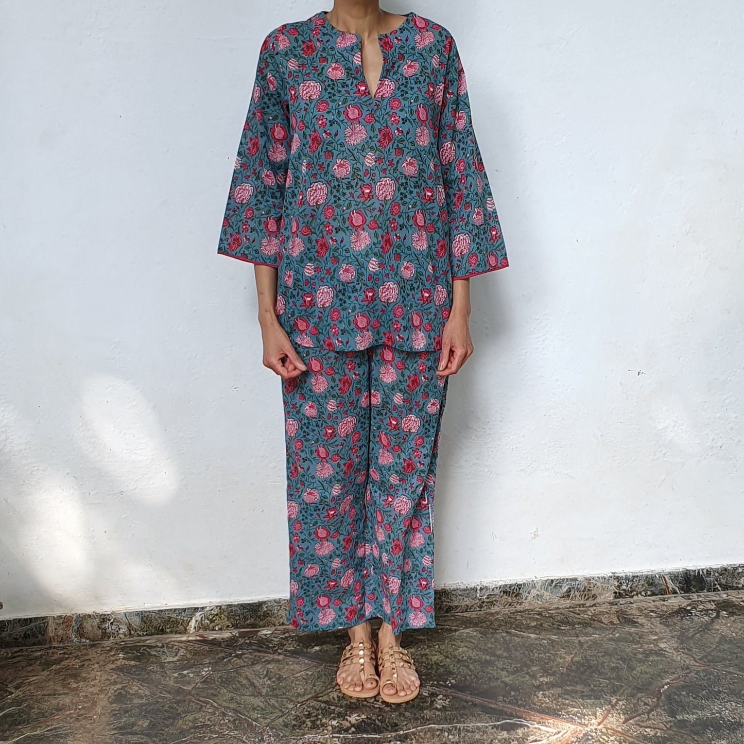 Lagoon Vines Tunic Set