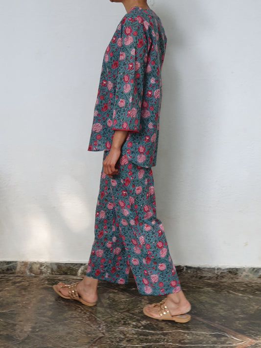 Lagoon Vines Tunic Set