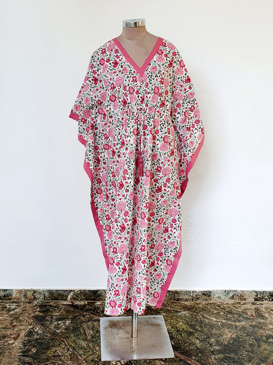 Pink Vines Caftan