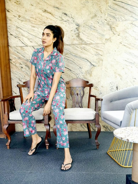 Lagoon Button down PJ set