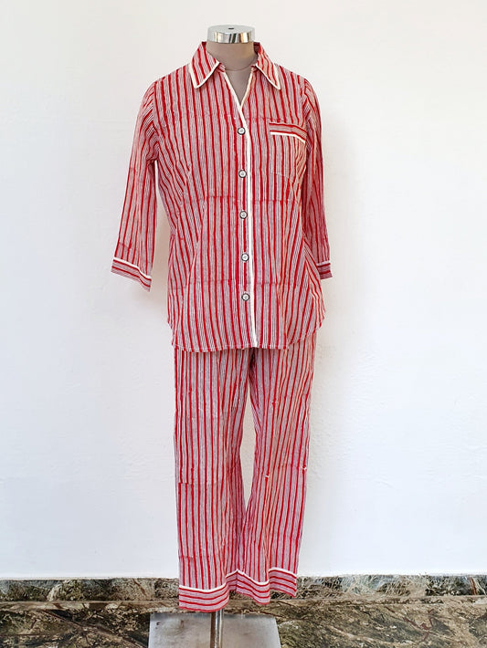 Red Stripe PJ Set