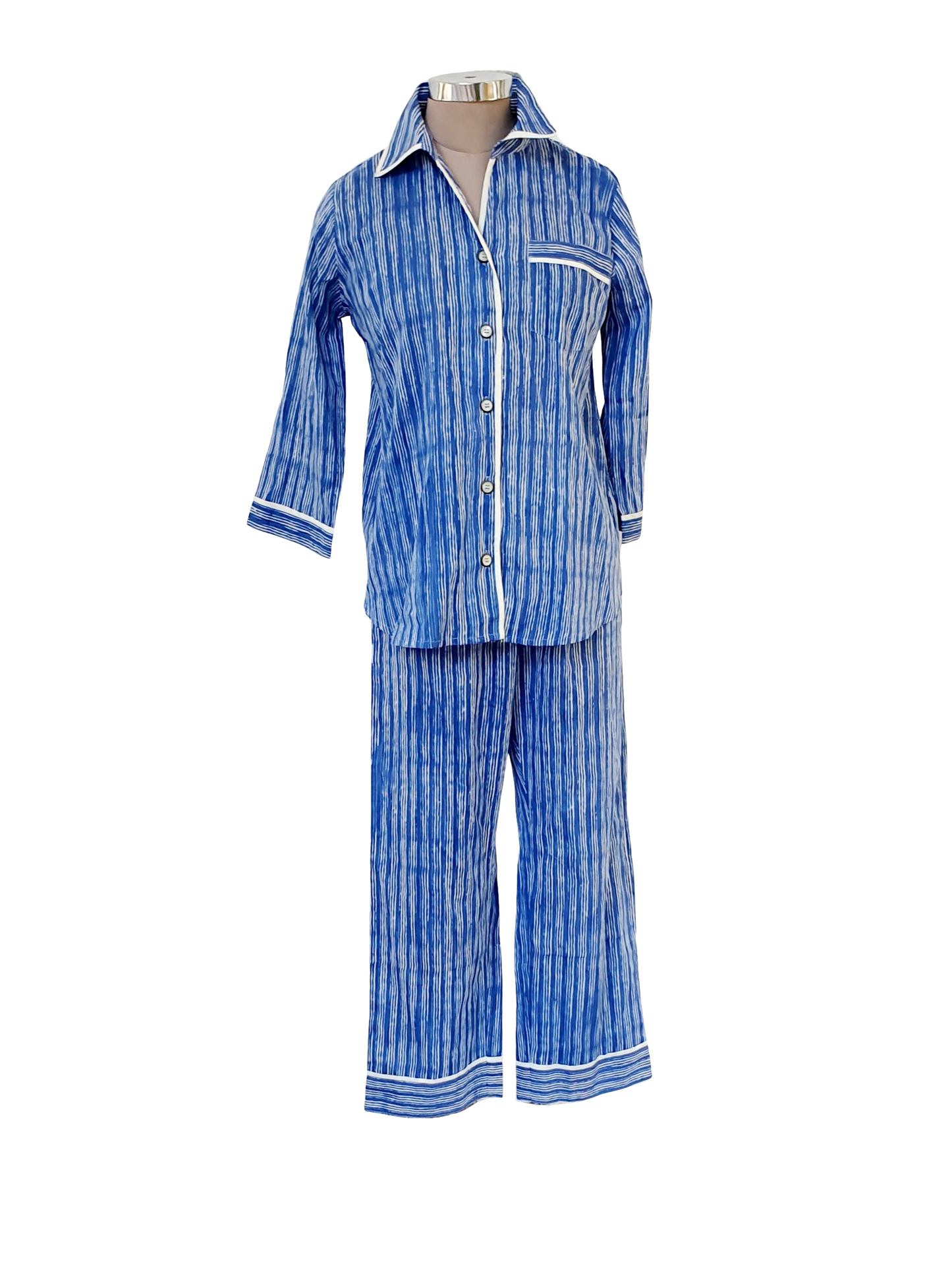 Blue Stripe PJ Set