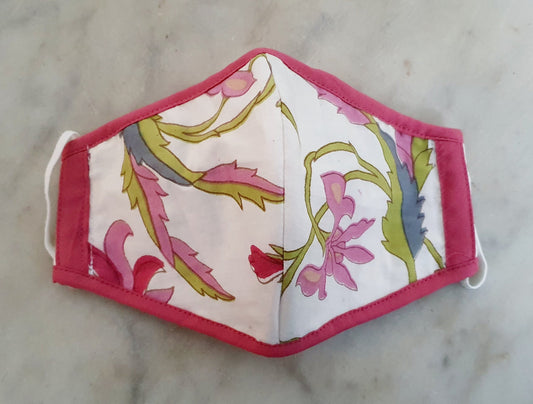 Pink Lily Cloth Mask Set of 2