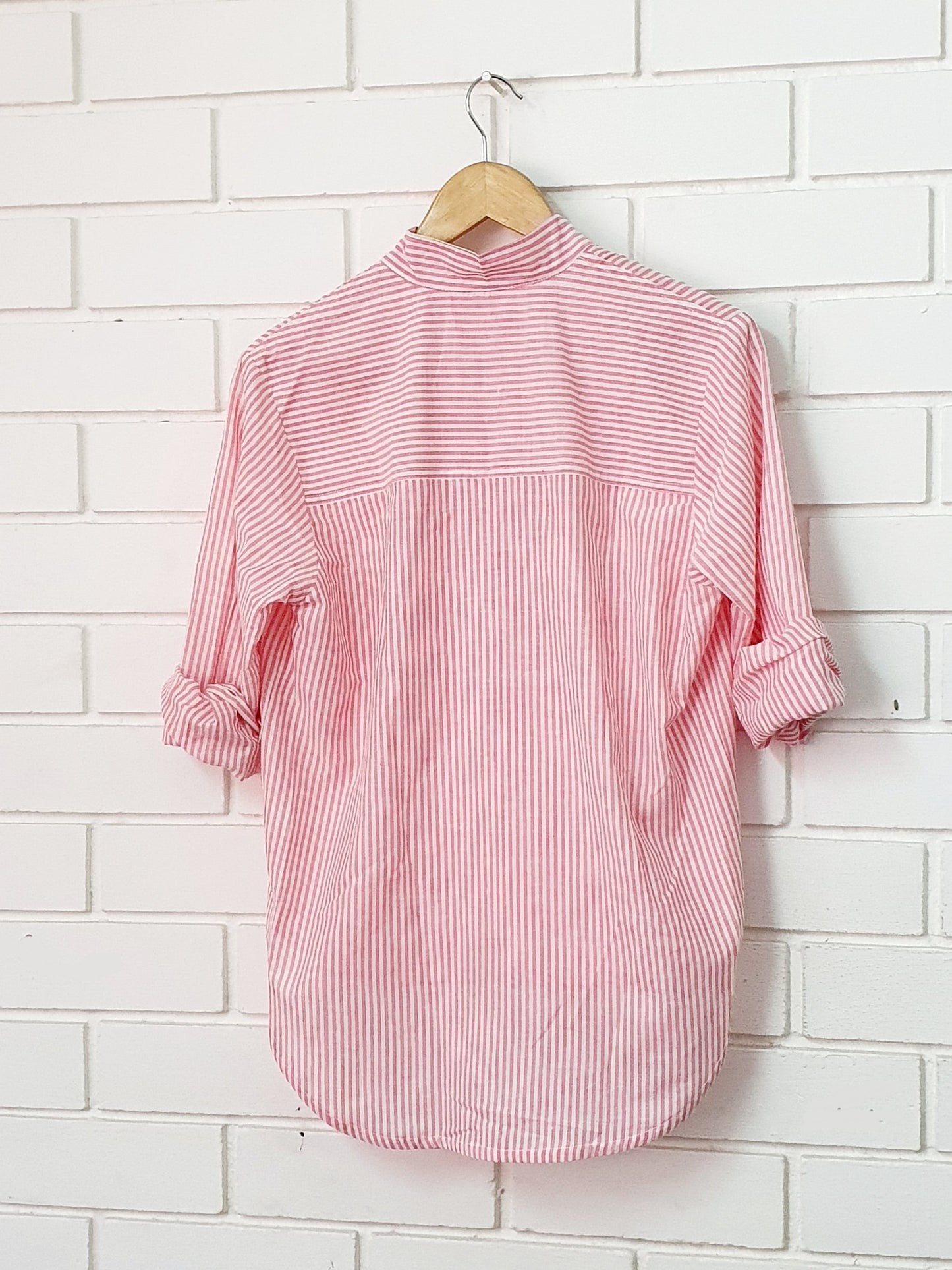 Boxy Henley, 8" Sleeve