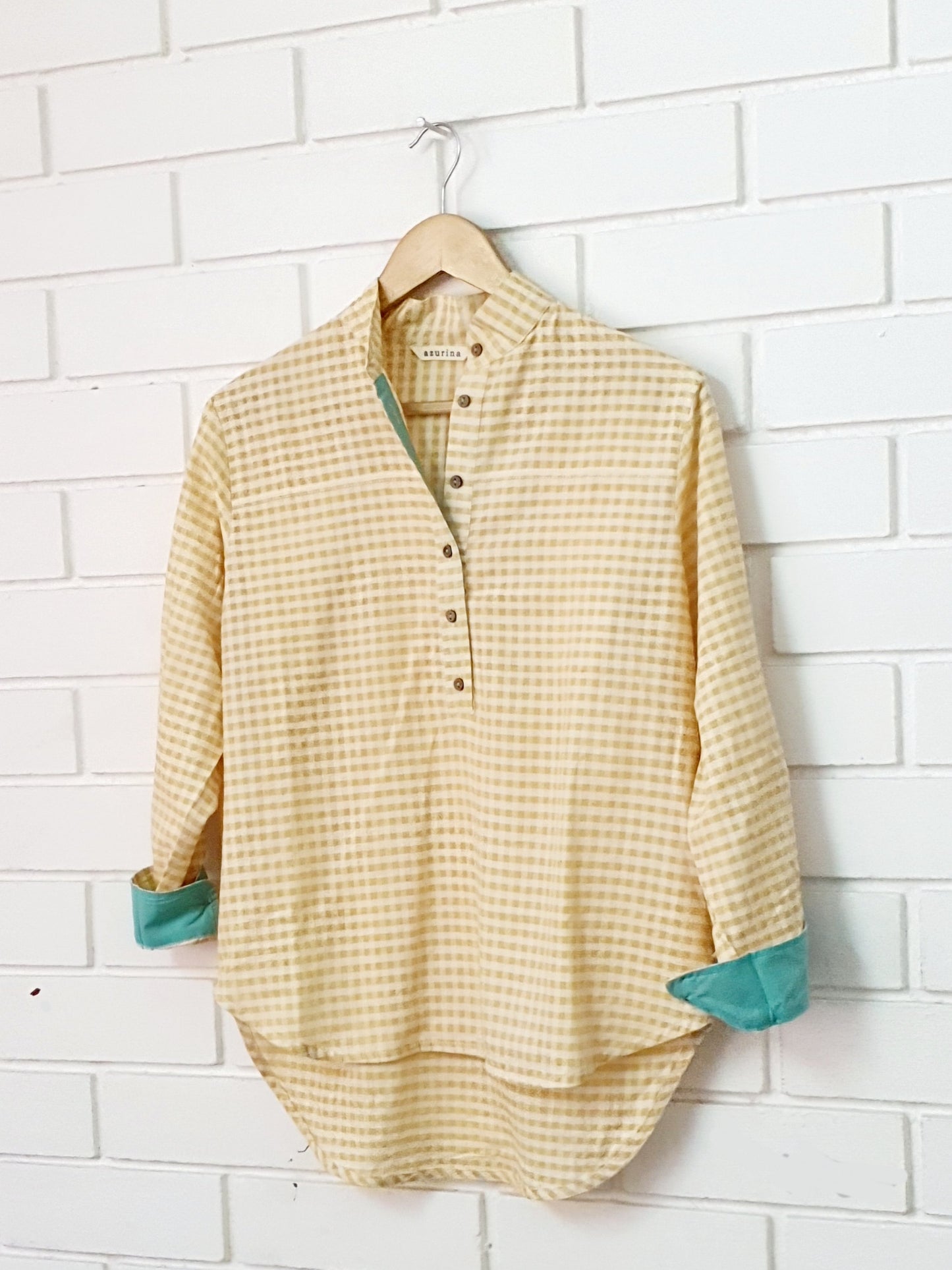 Boxy Henley, 8" Sleeve