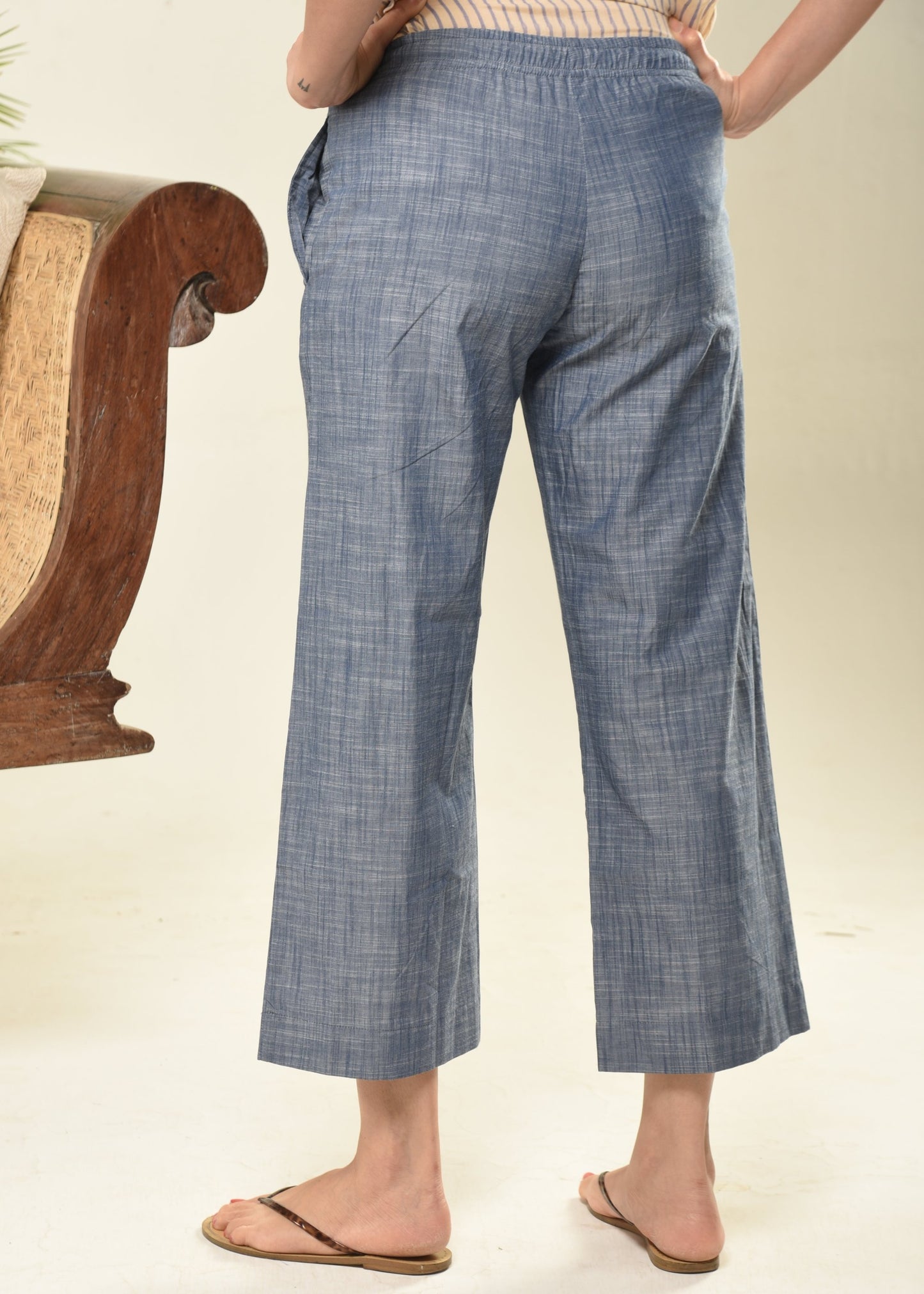 Cotton Elastic Waist Pant