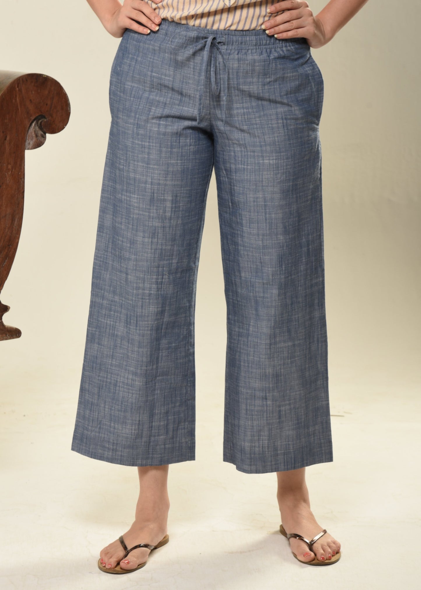 Cotton Elastic Waist Pant