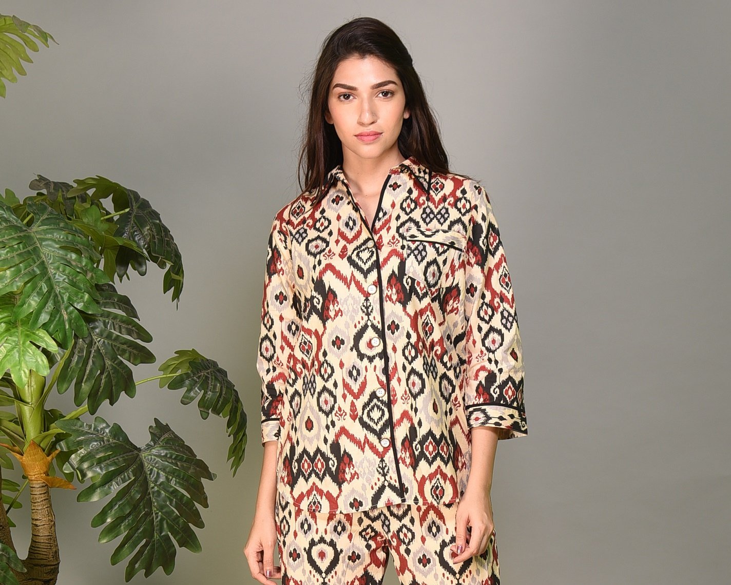 Ikat Print PJ Set