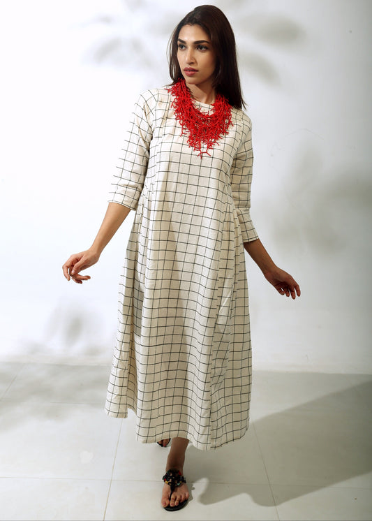 Side Pleated Dress