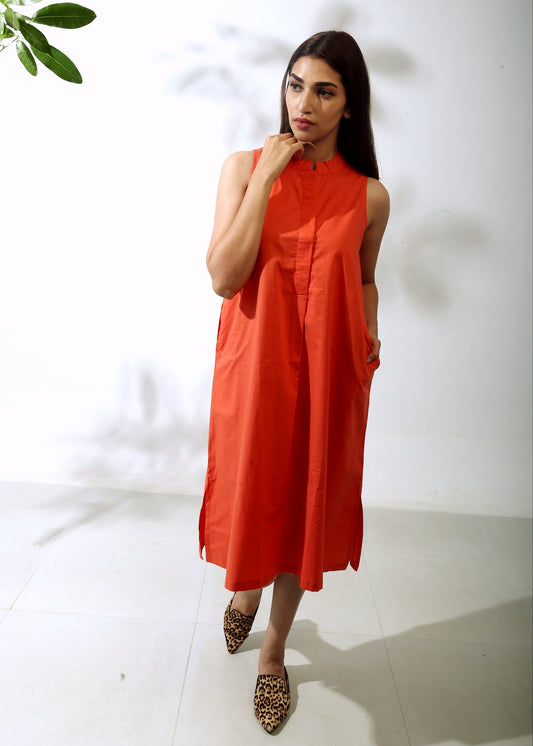 Front Pleat Dress