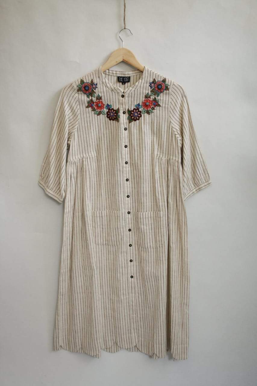Floral Necked Kuress