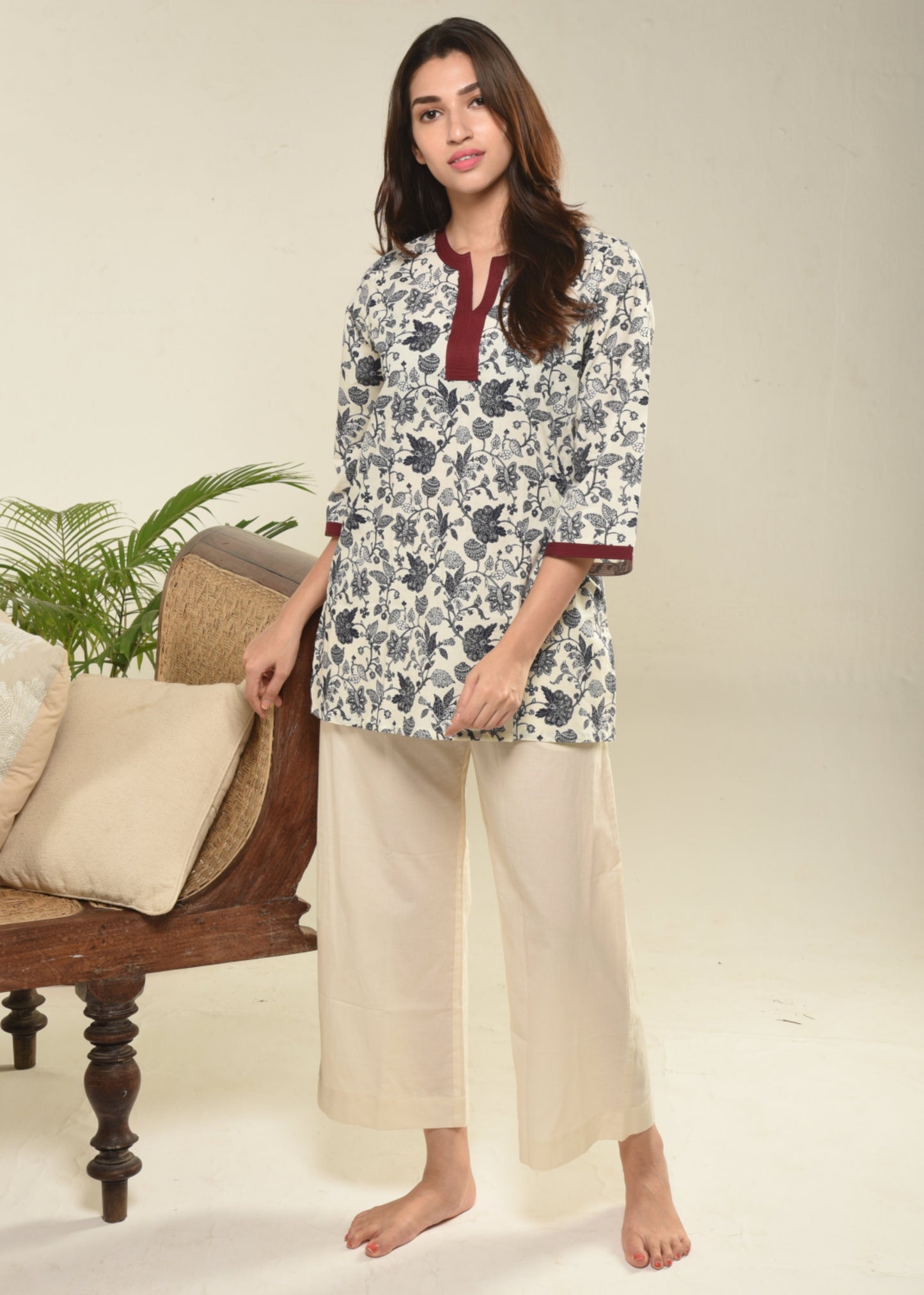 Indigo LS Tunic set