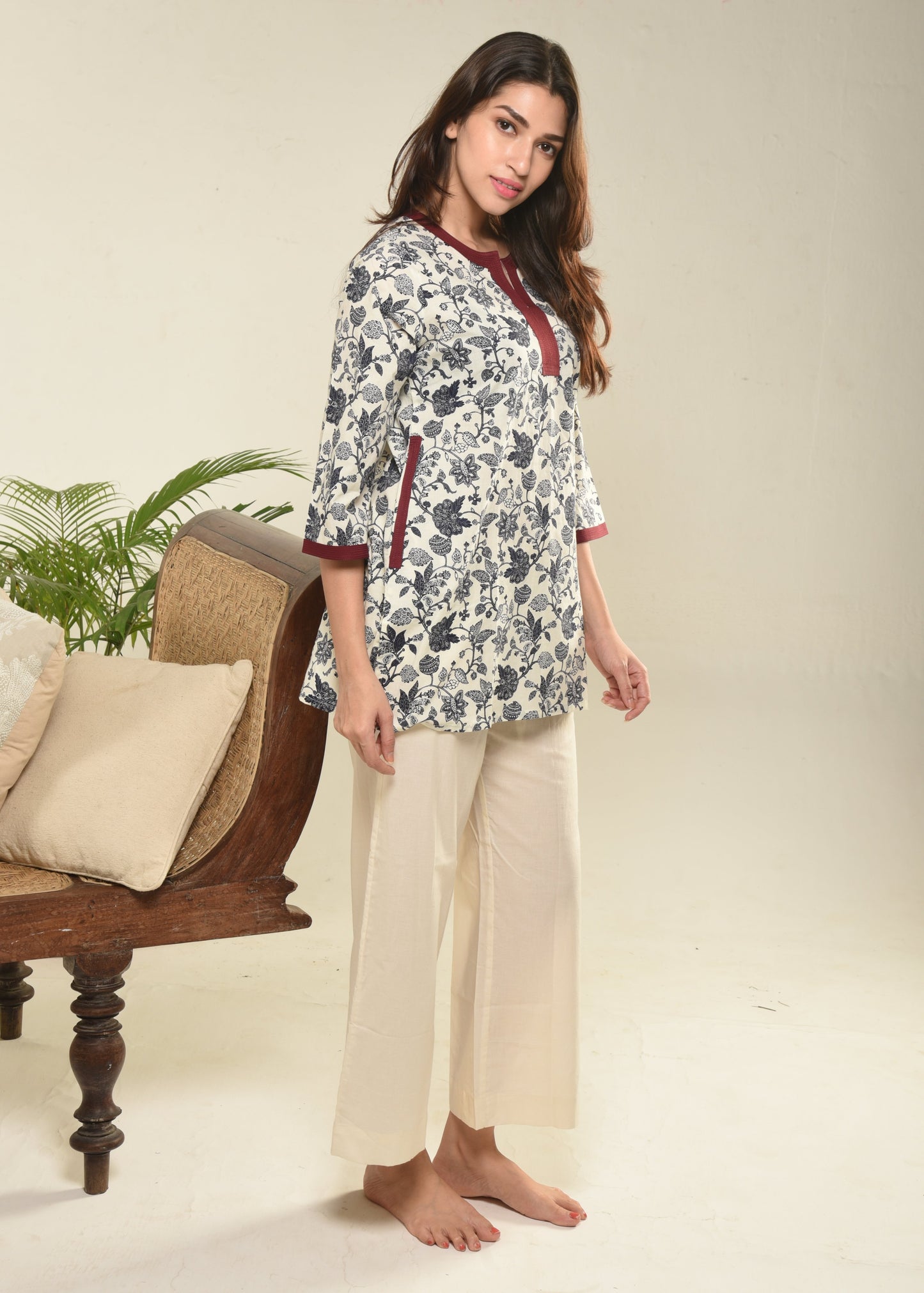 Indigo LS Tunic set