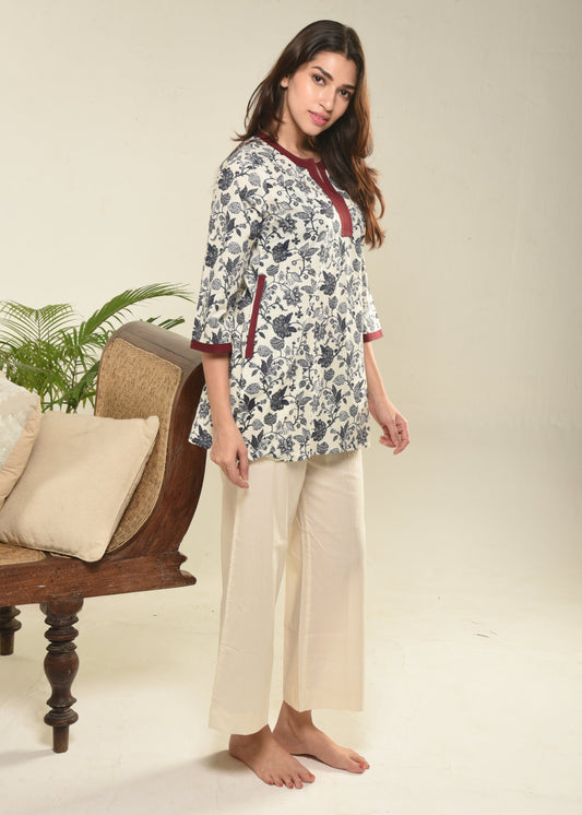 Indigo LS Tunic set