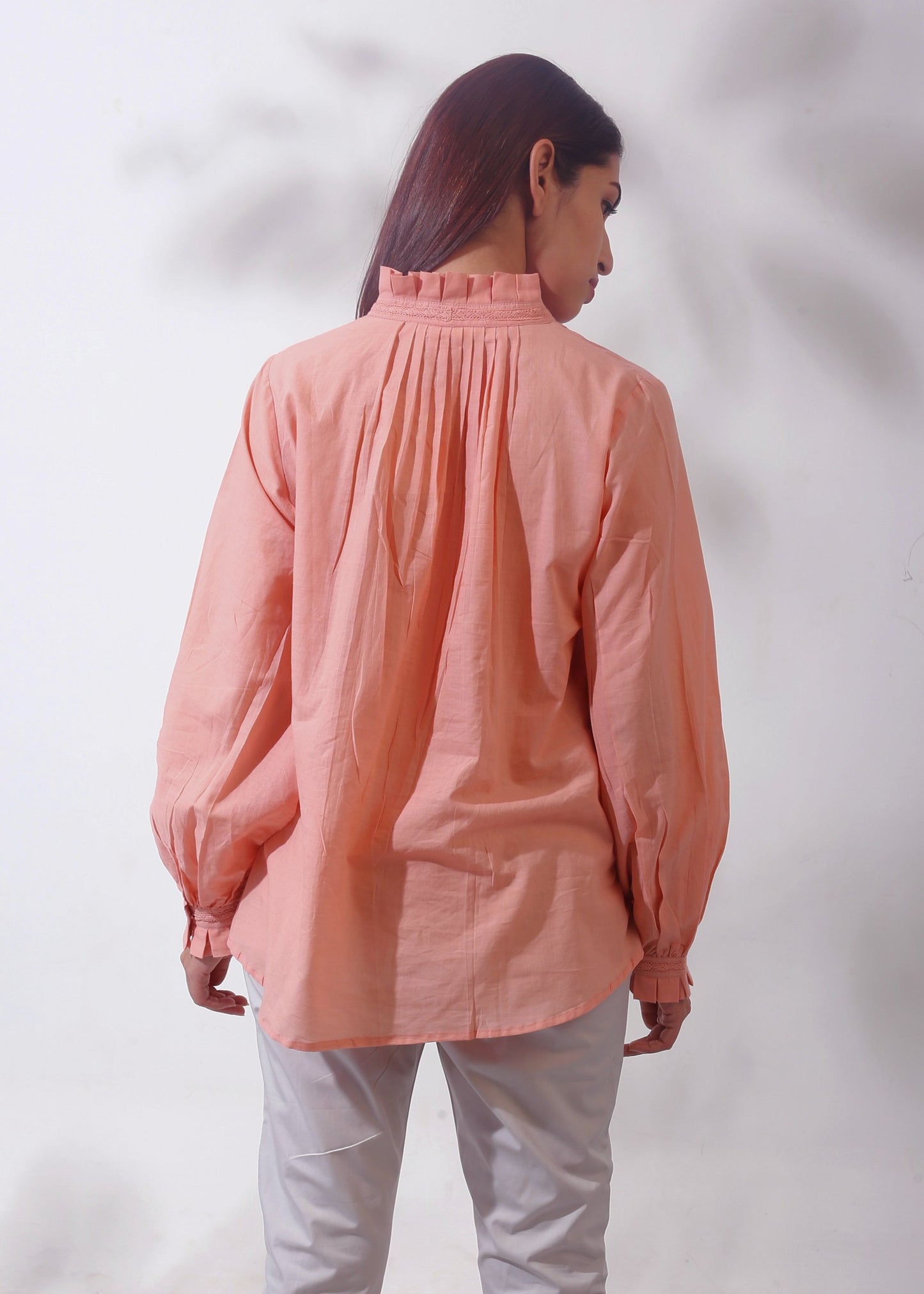 Pleated Bishop Top