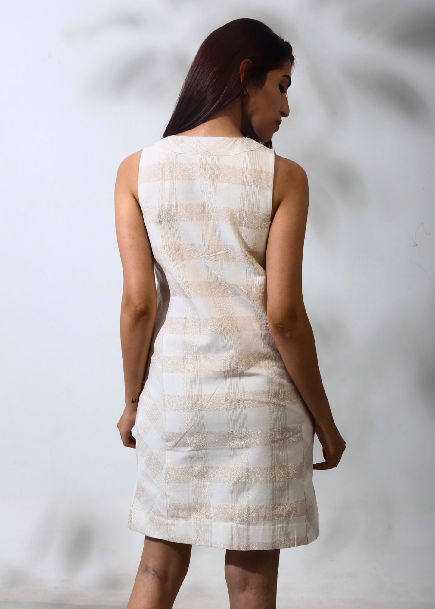 Sleeveless Lurex Dress