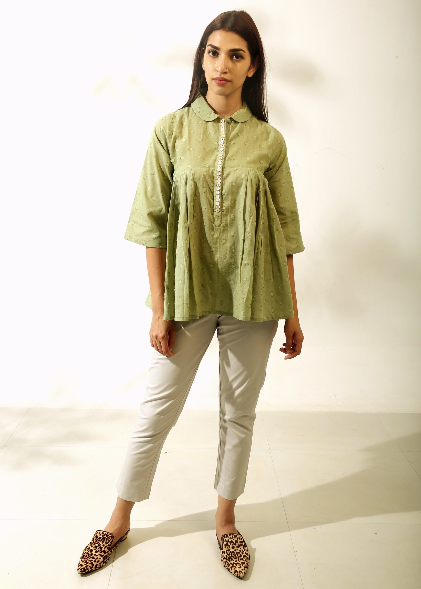 Pleated Swing Top