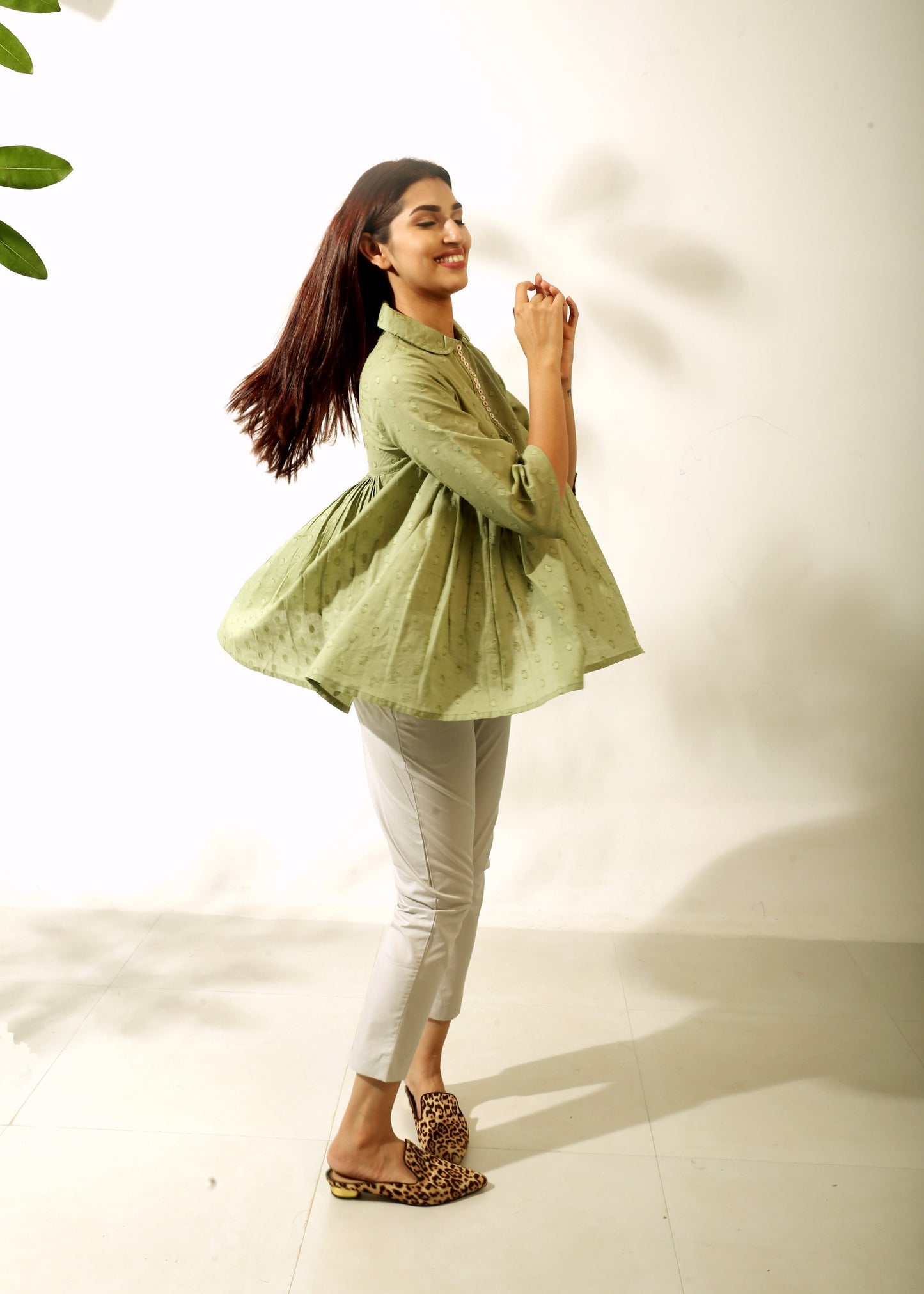 Pleated Swing Top