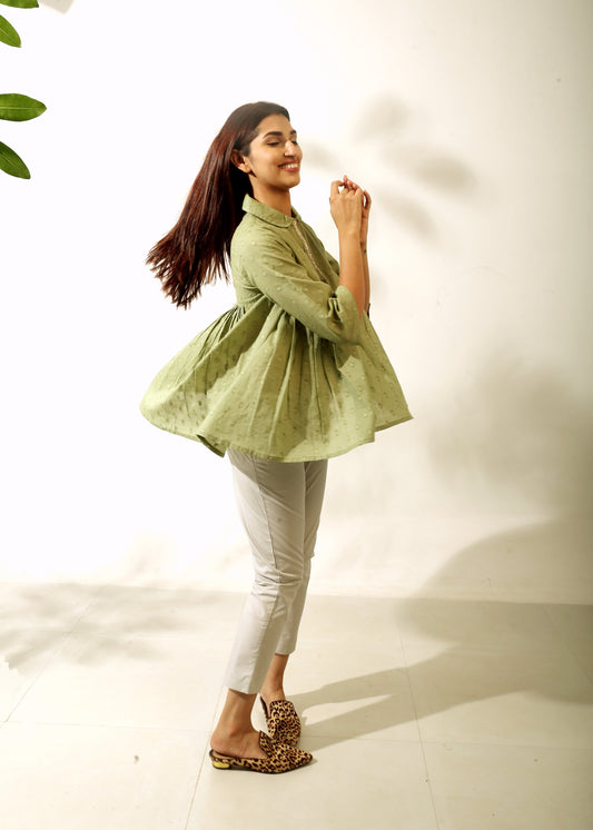 Pleated Swing Top