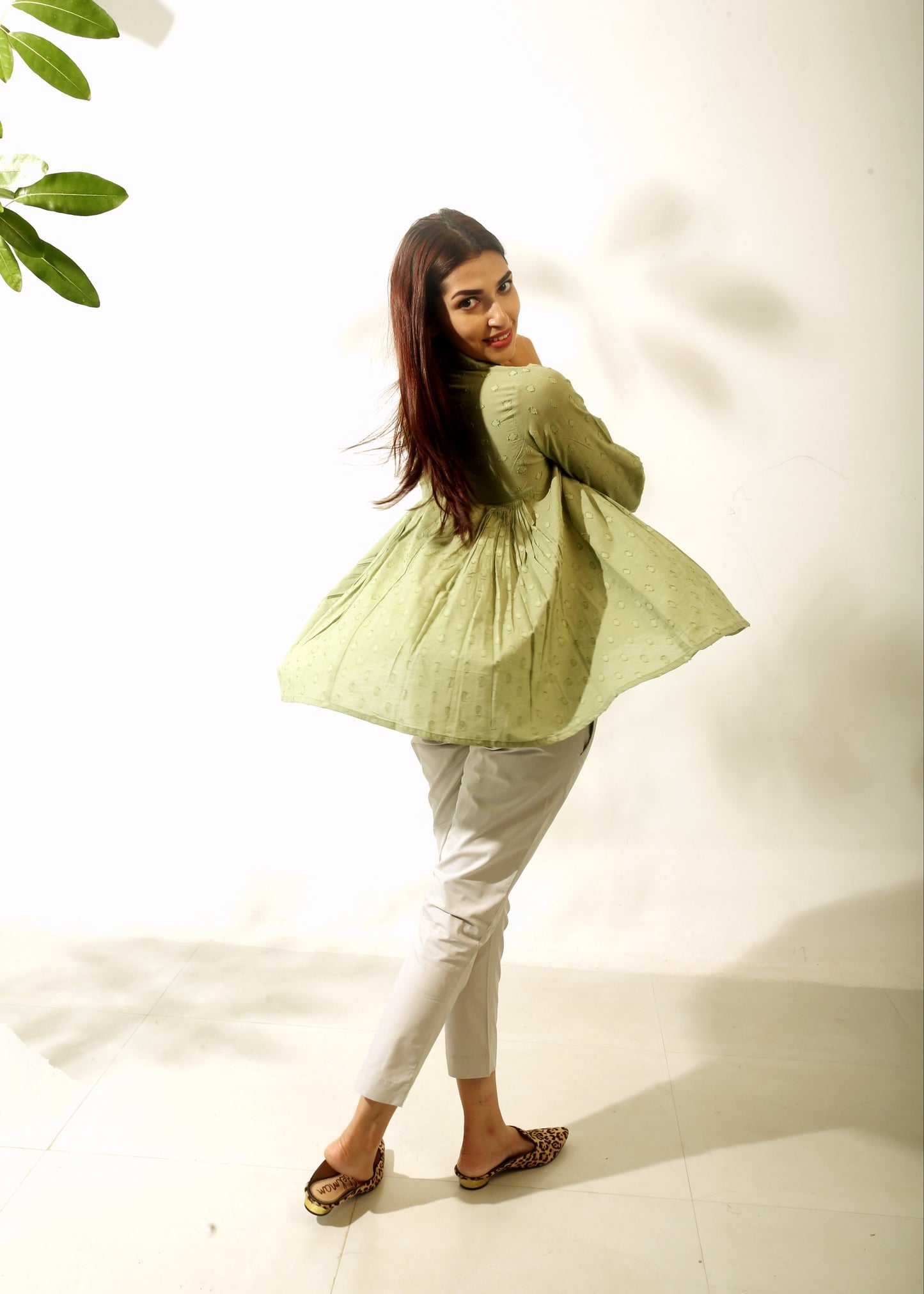 Pleated Swing Top