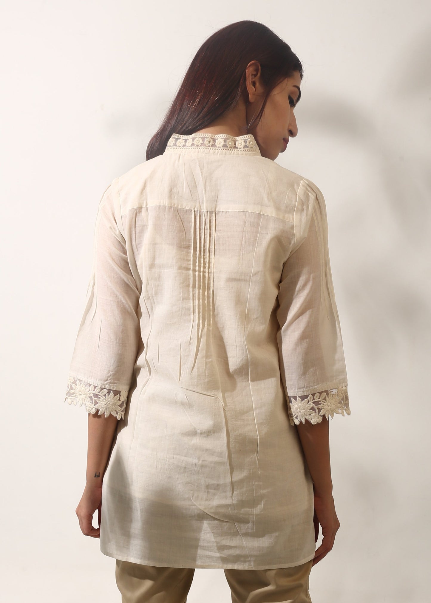 Lace front top