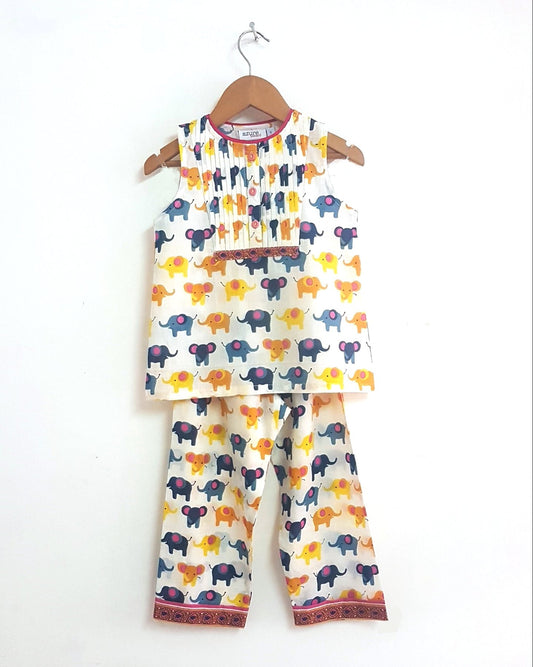 Sleeveless Girls PJ Set