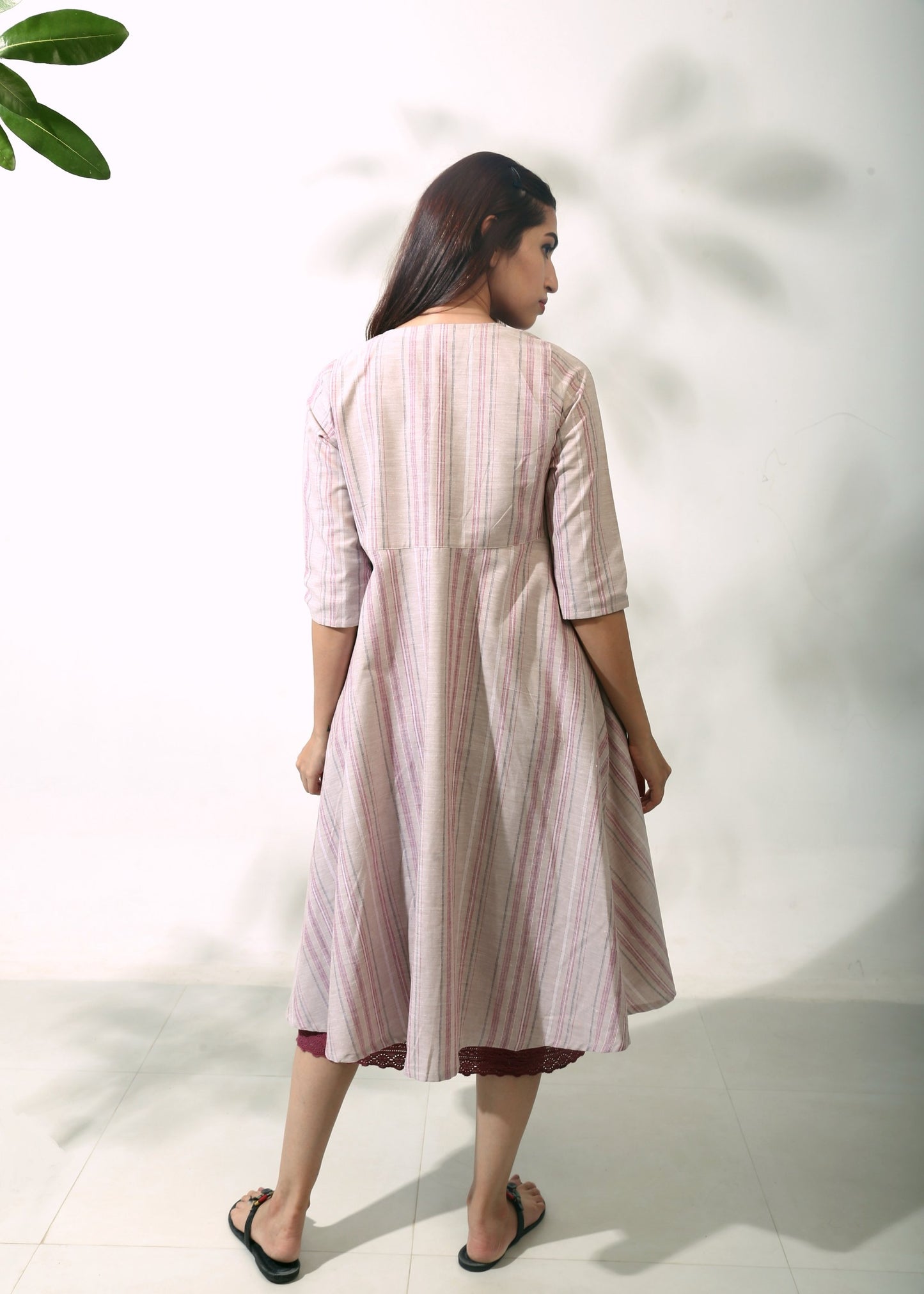 Linen Overlay Dress