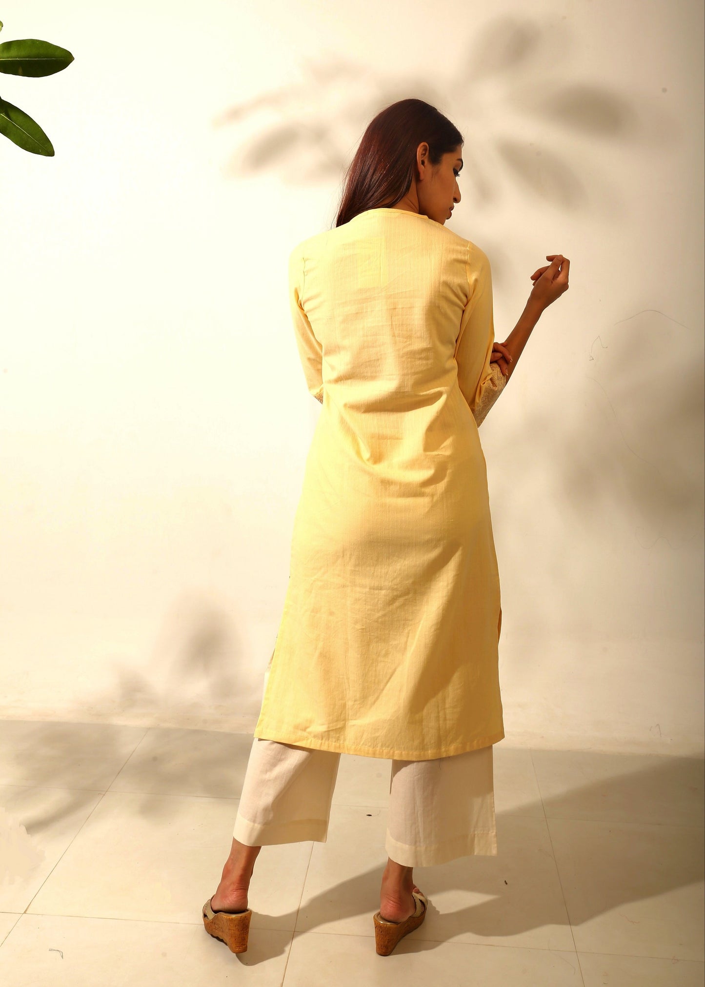 Embroidered Yoke Kurta